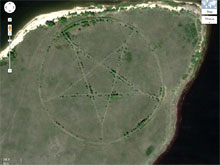 Google нашел гигантскую «сатанинскую пентаграмму» в Казахстане (Видео)