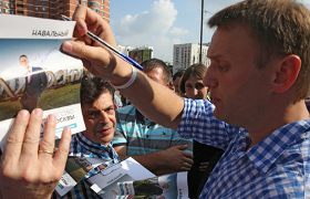 Алексея Навального задержали после встречи с избирателями