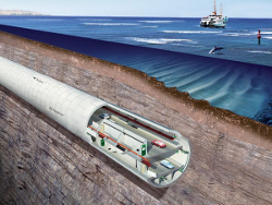 Европу и Азию связал подводный туннель (Видео)