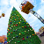 В Минске начали установку новогодних елок