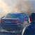 В Минске загорелся Audi на эвакуаторе