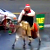 Одесский Дед Мороз ездит на осле (Видео)
