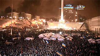 Ночью на Евромайдане остались 100 тысяч человек