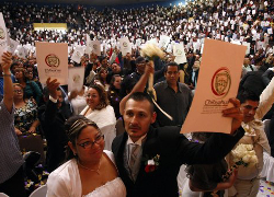 В Мексике установили рекорд по одновременным свадьбам