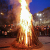 В центре Вильнюса зажгли костры солидарности с Украиной
