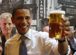 Обама проиграл ящик пива