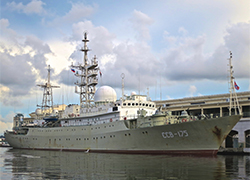 На Кубе тайно пришвартовался корабль ВМС России