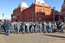 30 прыхільнікаў Навальнага затрыманыя ў Маскве