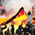 «Российские туристы» сожгли флаг Германии на матче с Боруссией