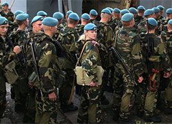В Минск прибыли российские десантники