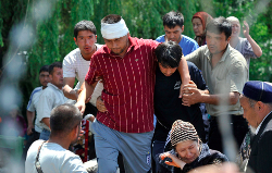 Сутыкненні на мяжы Кыргызстана і Таджыкістана: 15 параненых, спаленая АЗС
