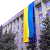 На здании горсовета Херсона вывесили гигантский флаг Украины