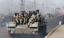 Буйныя падраздзяленні войска РФ сцягнутыя да Шчасця пад Луганскам