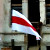 White-red-white flags flown over Kosava Castle