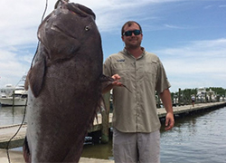 В США рыбак выловил 135-килограммового варшавского окуня