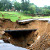 Heavy shower destroyed road and flooded two shop floors of Grodno Azot