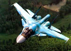 Расея перакінула да мяжы з Украінай бамбавікі Су-34