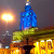 Самое высокое здание Варшавы подсветили в цвета флага Украины