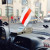 Photo fact: A white-red-white flag in Minsk minibus taxi