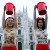 Фотофакт: Активистки Femen провели в центре Милана акцию против Путина