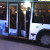 После хоккея в троллейбусе №10 в Минске выломали дверь