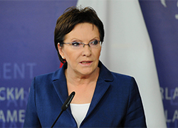 Премьер Польши Эва Копач прибыла в Киев