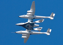 В США расследует падение космического корабля  SpaceShipTwo
