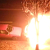 В столице на проезжей части сгорел Peugeot (Видео)