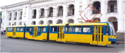 Кіеўскія трамваі выйшлі на лініі: забастоўка скончылася