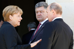 Порошенко проведет переговоры с Путиным, Олландом и Меркель