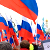 В Петербурге участников марша памяти Немцова задержали за флаги Украины