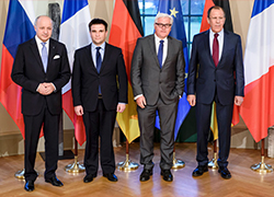 Normandy Four call for end to hostilities and withdrawal of heavy weapons