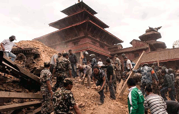 Землятрус зрушыў сталіцу Непала на тры метры
