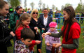 На фестивале в Гродно россияне раздавали георгиевские ленты