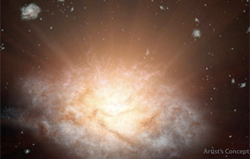 Ученые обнаружили самую яркую галактику во Вселенной