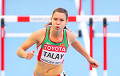 Аліна Талай стала чэмпіёнкай Беларусі ў бегу на 100 метраў з бар'ерамі