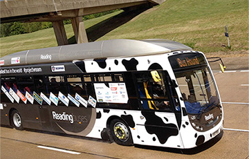 Автобус на биометане в Великобритании побил рекорд скорости