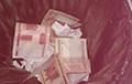 Фотофакт: Люди выбрасывают 50-рублевые купюры в мусорку