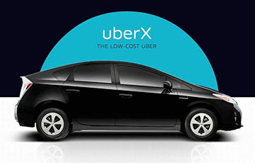 У Менску ізноў знізілі кошты на таксі Uber