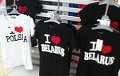 Фотофакт: Гипермаркет в Белостоке продает майки «I love Belarus»
