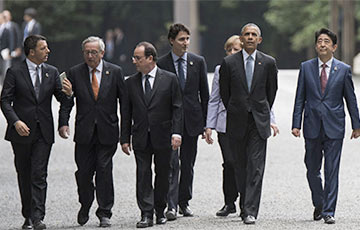 Краіны G7 дамовіліся працягнуць санкцыі супраць Расеі