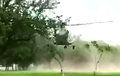 Видеофакт: в центре Гомеля приземлился вертолет