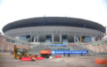 В Петербурге загорелся стадион, строящийся к ЧМ-2018