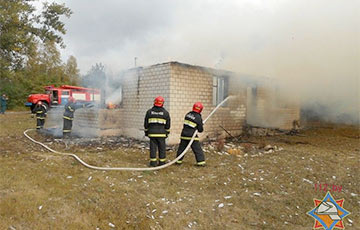 В Жлобинском районе сгорел фельдшерско-акушерский пункт