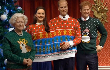 К Рождеству королеву Елизавету одели в свитер со щенком корги