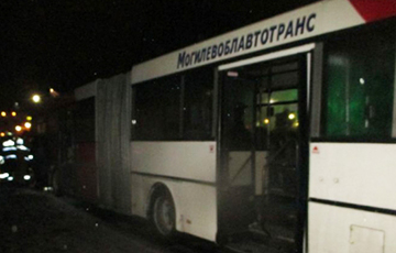 В Могилеве второй раз за неделю горел автобус с пассажирами