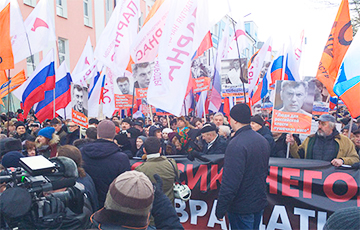 У Маскве прайшоў марш памяці Барыса Нямцова