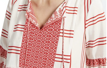 Італьянскі брэнд MaxMara вырабіў блузкі і сукенкі-вышыванкі
