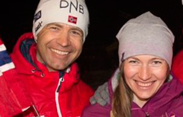 Домрачева и Бьорндален выступят в лыжных гонках на собачьих упряжках