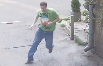 Photos Of Man, Who Threw Explosive Device In Courtyard Of Belarusian Embassy In Lithuania, Released